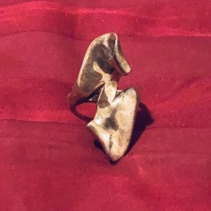 Sterling silver ring, size 7, vintage 60s